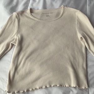 American Eagle Soft ribbed long sleeve tee